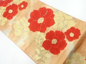 花模様織出し名古屋帯